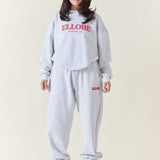 Storm Red Puff Boxy Oversized Crew