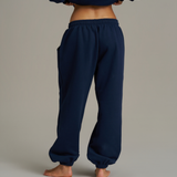 Boxy Oversized Cuffed Track - New Navy