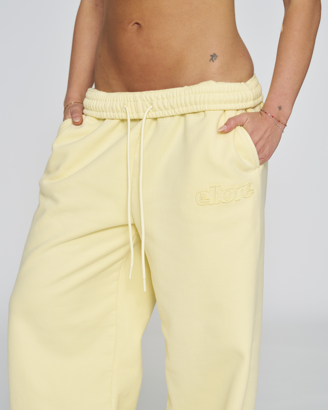 Heavyweight sweatpants - Lemon