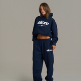 Boxy Oversized Cuffed Track - New Navy