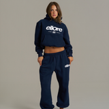 Boxy Oversized Cuffed Track - New Navy