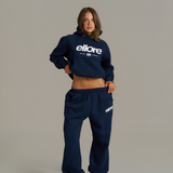 Boxy Oversized Cuffed Track - New Navy