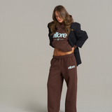 Boxy Adjustable Hoodie - Chocolate