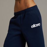 Wide Leg Sweatpants - New Navy
