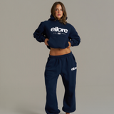 Boxy Oversized Cuffed Track - New Navy