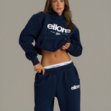 Boxy Oversized Cuffed Track - New Navy