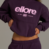 Boxy Adjustable Hoodie - Plum
