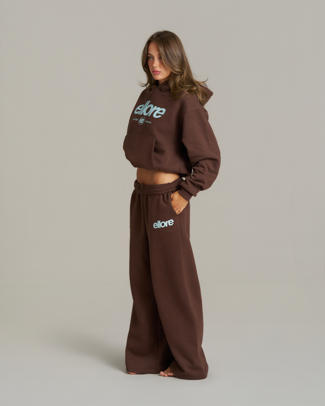 Boxy Adjustable Hoodie - Chocolate
