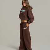 Boxy Adjustable Hoodie - Chocolate
