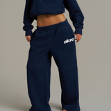 Wide Leg Sweatpants - New Navy