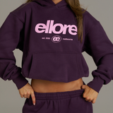Boxy Adjustable Hoodie - Plum