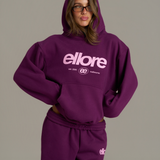 Boxy Adjustable Hoodie - Grape