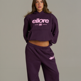Boxy Adjustable Hoodie - Plum