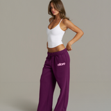Wide Leg Sweatpants - Grape