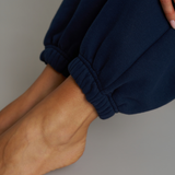 Boxy Oversized Cuffed Track - New Navy