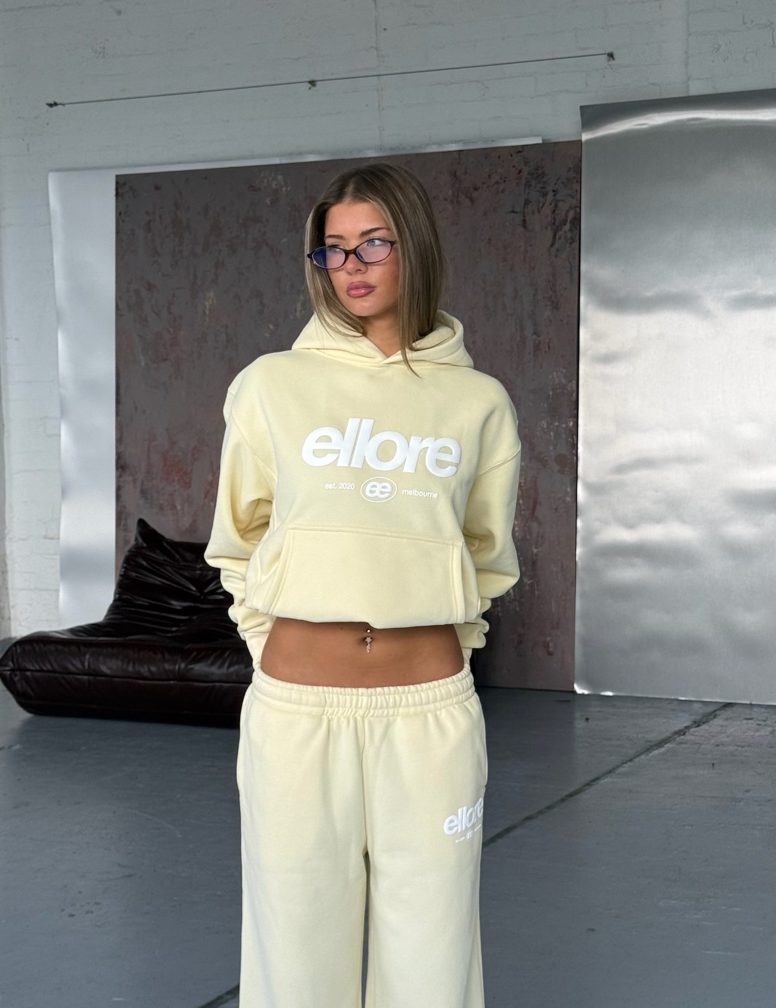 Boxy Adjustable Hoodie - Butter Yellow 2.0