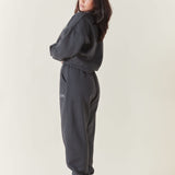 Charcoal Boxy Oversized Crew