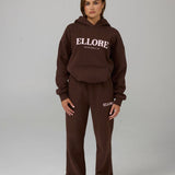 Pre Order - Flare Sweatpants - Chocolate In Marshmallow