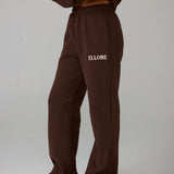 Pre Order - Flare Sweatpants - Chocolate In Marshmallow