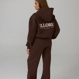 Pre Order - Flare Sweatpants - Chocolate In Marshmallow