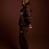 Pre Order - Flare Sweatpants - Chocolate In Marshmallow
