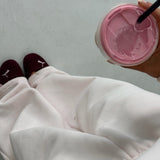 Wide Leg Sweatpants - Bunny Pink 2.0
