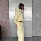 Wide Leg Sweatpants - Butter Yellow 2.0