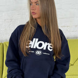 Boxy Adjustable Hoodie - New Navy