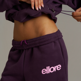 Boxy Adjustable Hoodie - Plum