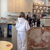 Boxy Adjustable Hoodie - Bunny Pink