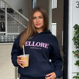 Boxy Oversized Hoodie - Midnight Pink