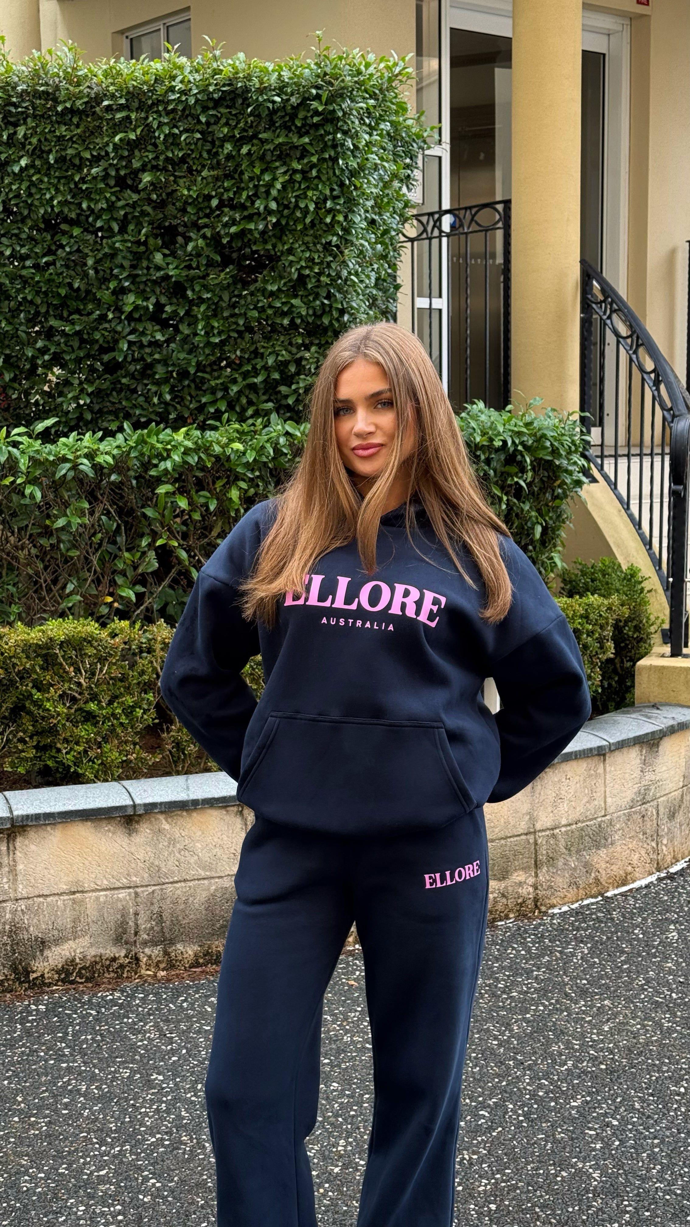 Boxy Oversized Hoodie - Midnight Pink – ELLORE