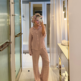 Stripe Pj Set - Blush
