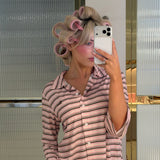 Stripe Pj Set - Blush