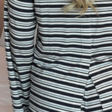 Stripe Pj Set - Moon
