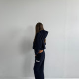 Wide Leg Sweatpants - New Navy