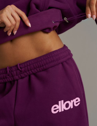 Boxy Adjustable Hoodie - Grape
