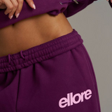 Boxy Adjustable Off-Shoulder Crewneck - Grape