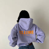 Lilac Orange Oversized Hood