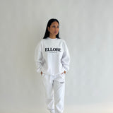 White Boxy Oversized Crew