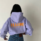 Lilac Orange Oversized Hood