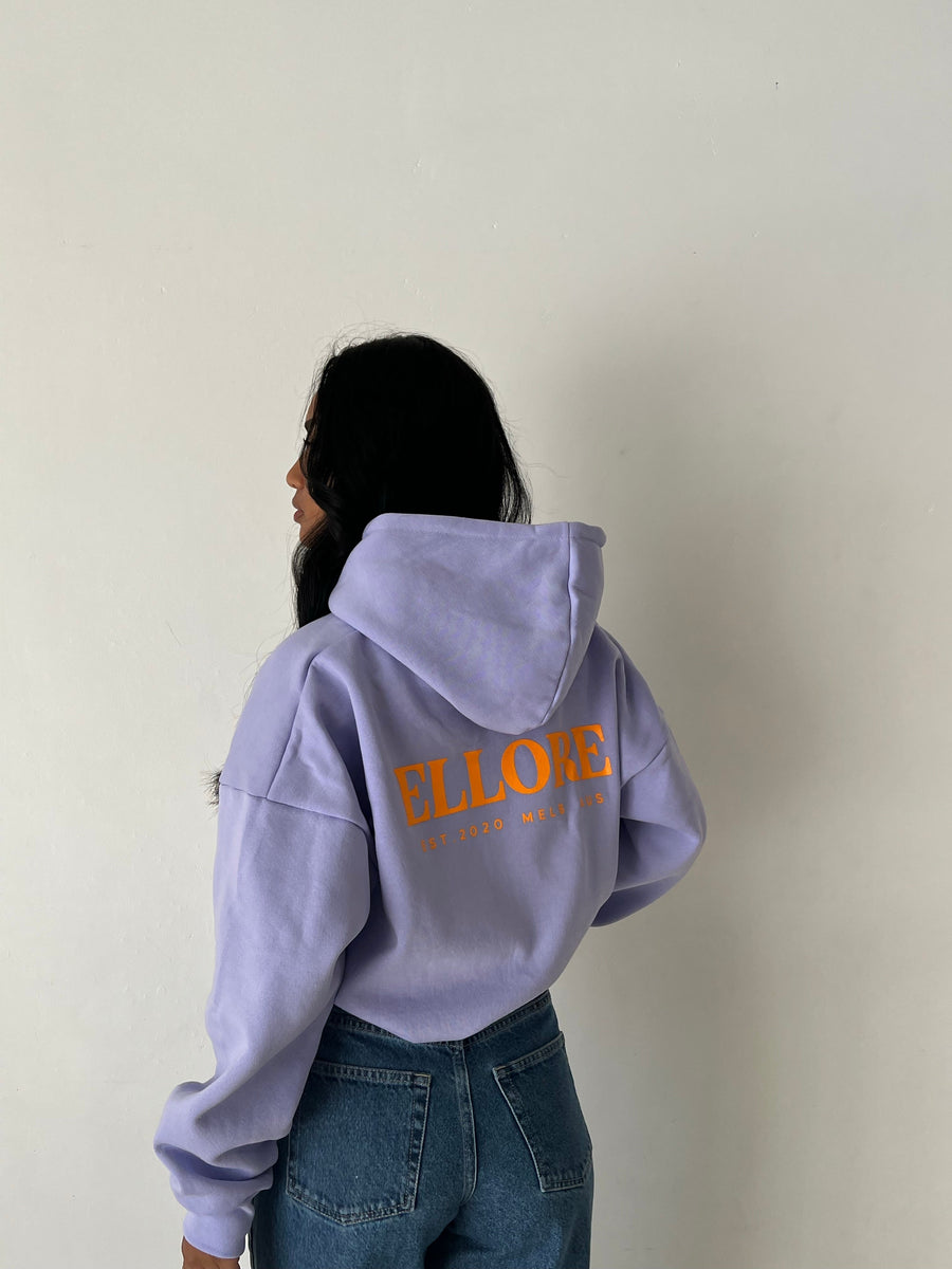 Lilac Orange Oversized Hood