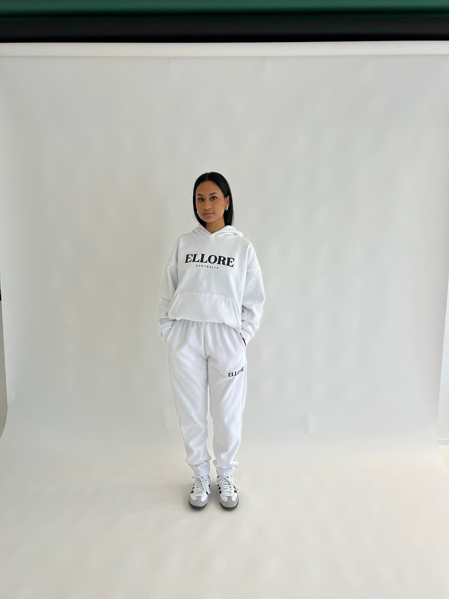White Boxy Oversized Hood