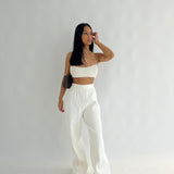 Natural Ribbed Pant