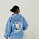 Sky Blue Puff Boxy Oversized Hood