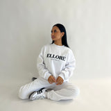 White Boxy Oversized Crew