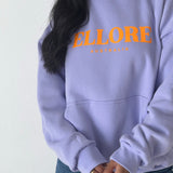 Lilac Orange Oversized Hood