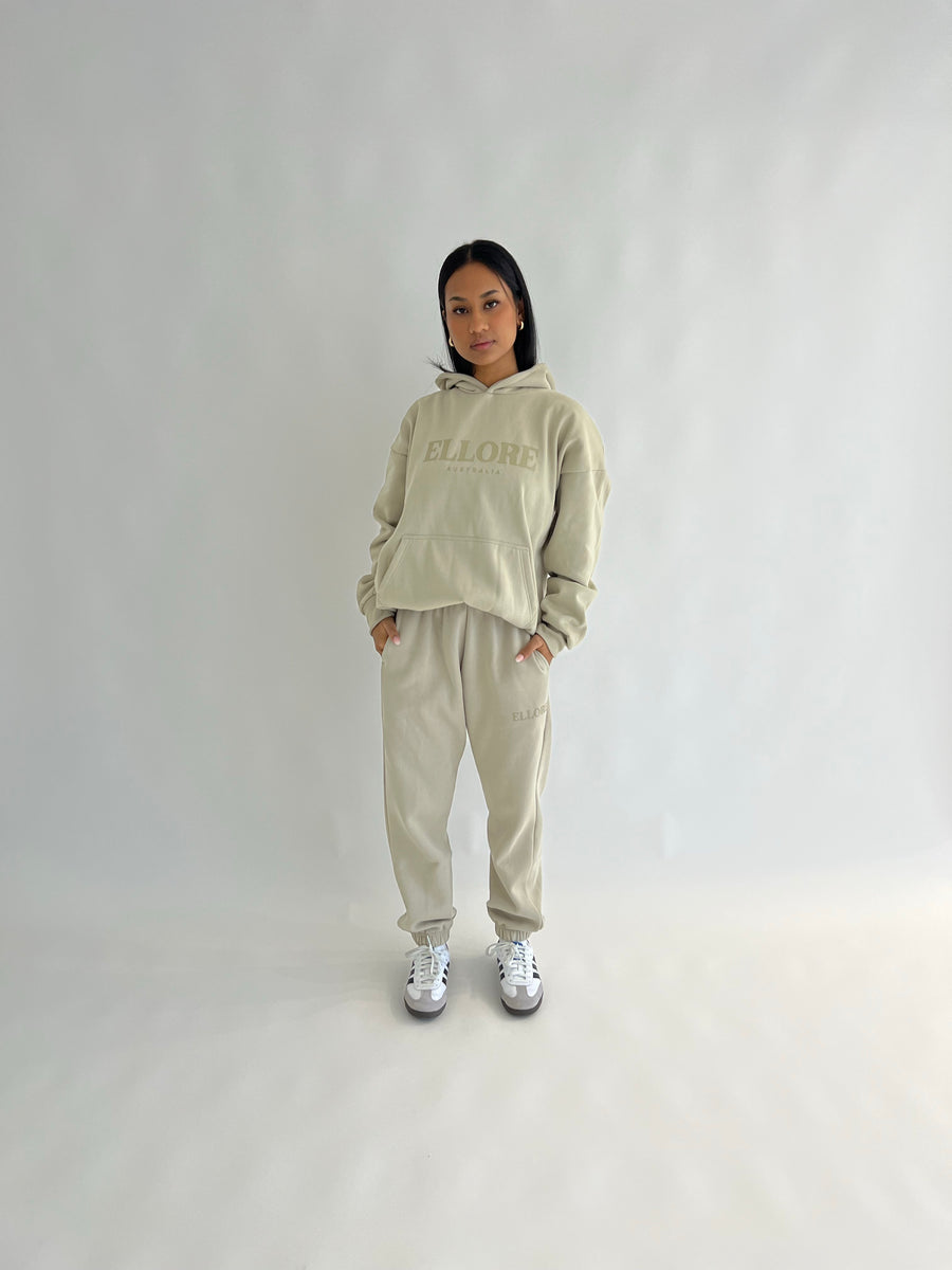 Stone Boxy Oversized Hood