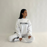 White Boxy Oversized Crew