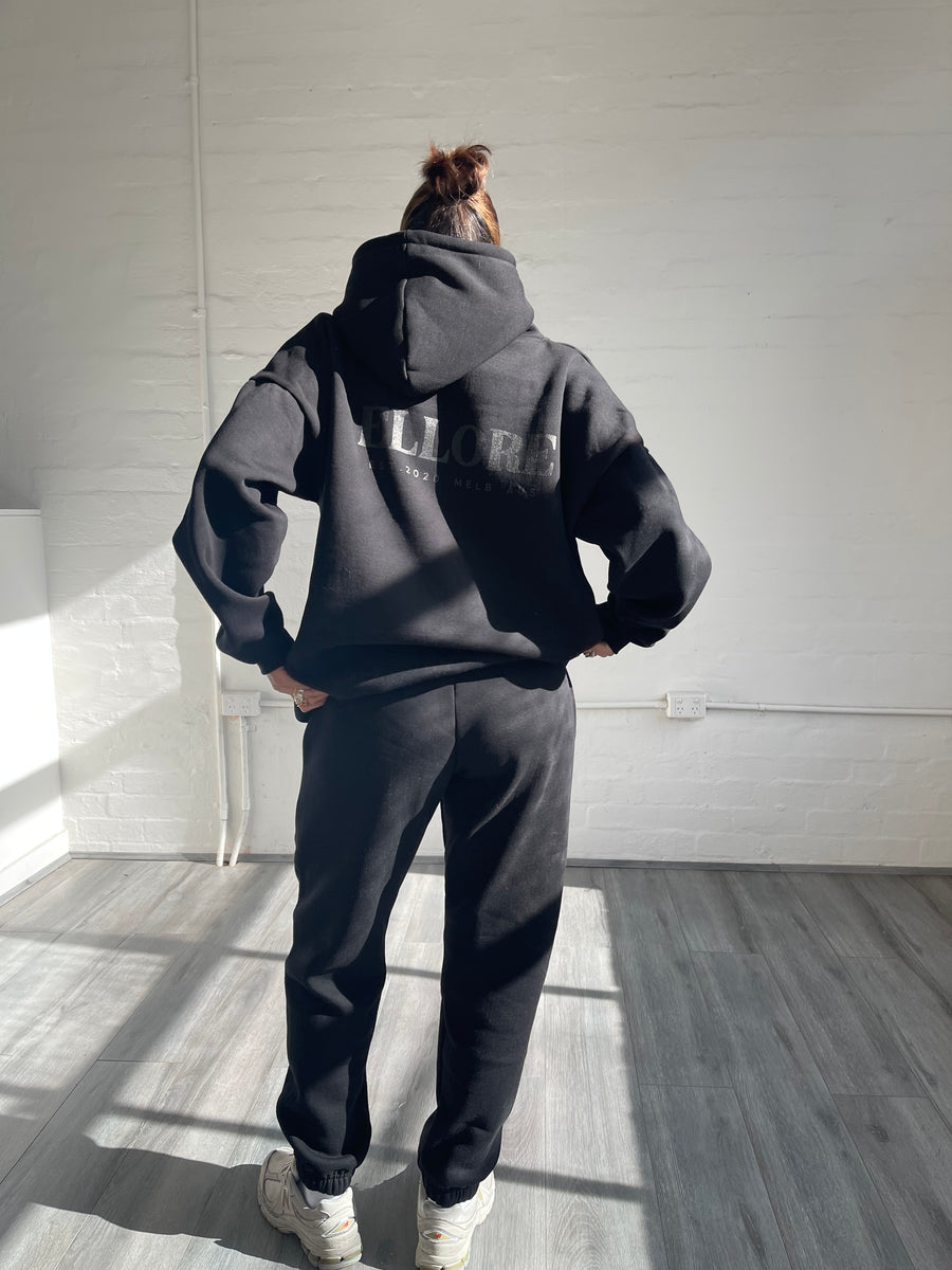 Black Boxy Oversized Hood – ELLORE